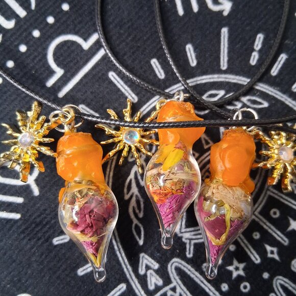 Mini Success Spell Bottle Necklaces - Picture 1 of 15